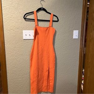 Orange Bodycon Dress